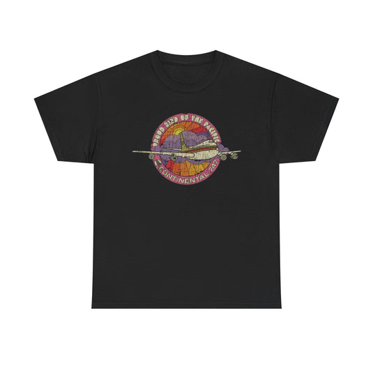Continental Airlines 1971 Distressed Print T-shirt