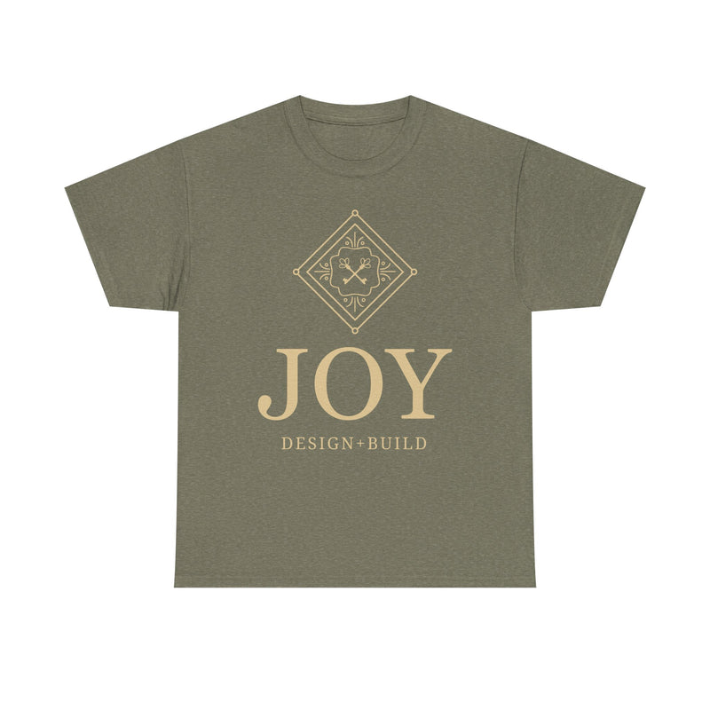 Load image into Gallery viewer, Joy Design + Build T-Shirt - Construction Industry Bankrupt Logo Tee
