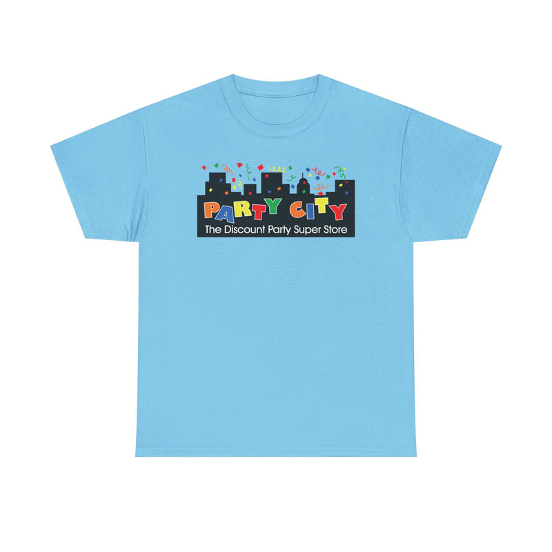 Load image into Gallery viewer, Party City T-Shirt Bankrupt Party Supply Store Vintage Logo Tee
