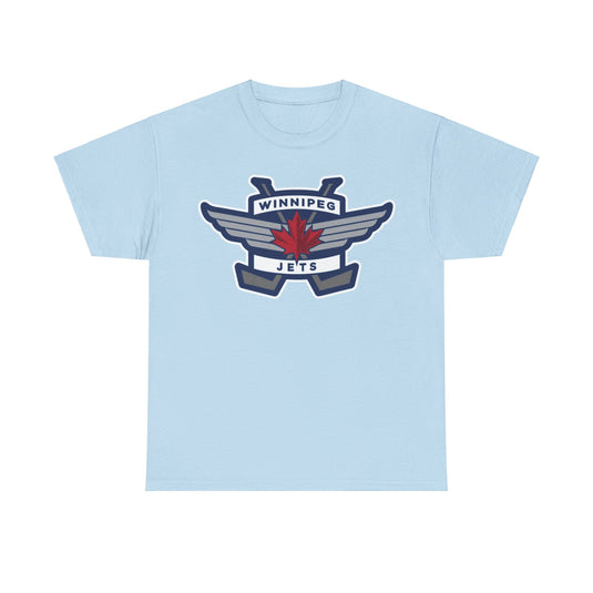 Winnipeg Jets Maple Leaf Logo Hockey Team T-shirt