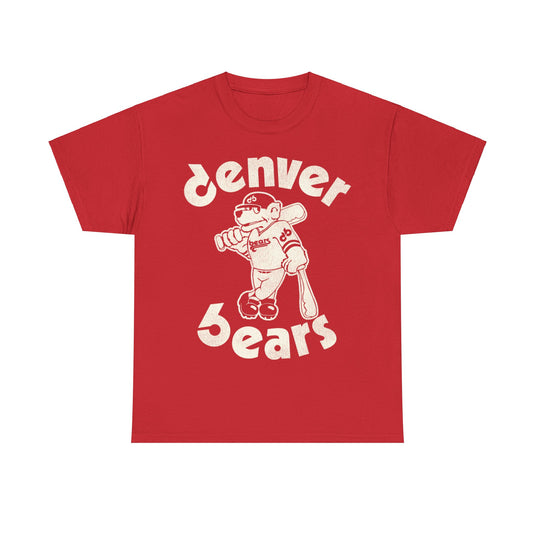 Denver Bears White Logo Nostalgic Retro Baseball Team T-shirt