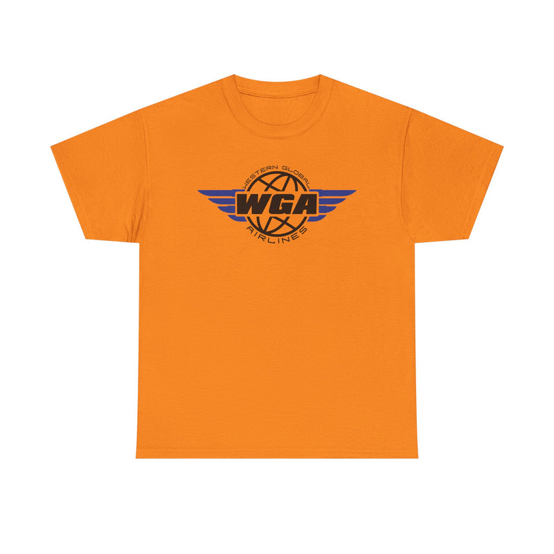 Load image into Gallery viewer, Western Global Airlines T-Shirt - Aviation Industry Bankrupt Logo Tee
