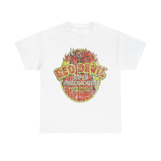 Red Devil Super Firecrackers Store Nostalgic T-shirt