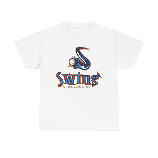 Swing of the Quad Cities Iowa Baseball 2004-2007 T-shirt