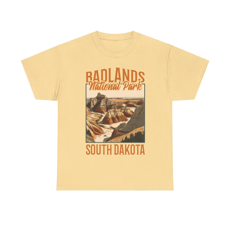 Load image into Gallery viewer, Badlands National Park South Dakota Poster Print T-shirt
