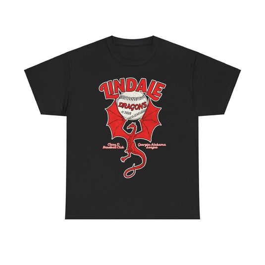 Lindale Dragons Nostalgic Retro Baseball Team T-shirt