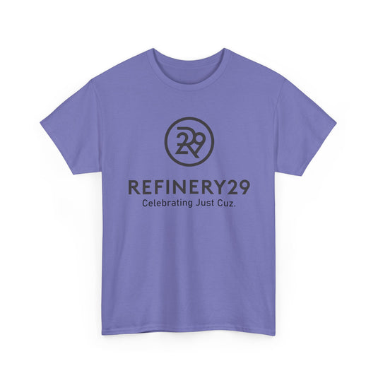 Refinery29 Celebrating Just Cuz T-Shirt Media Brand Logo Tee