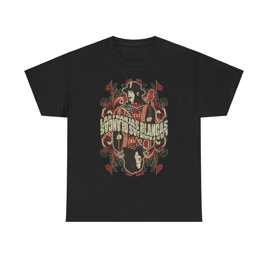 Las Franjas Blancas White Stripes Rock Band T-shirt