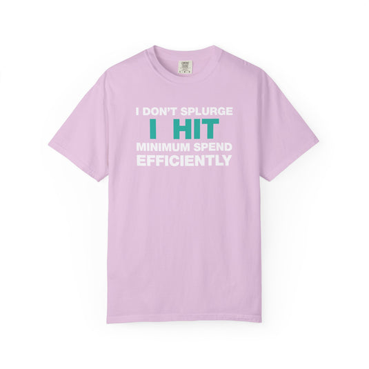 Minimum Spend Credit Card Bonus Point Miles Travel Teal T-shirt