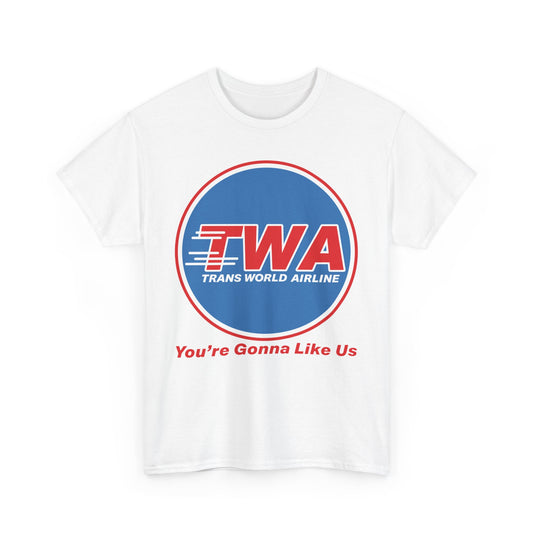 TWA Trans World Airline Classic Globe Logo Gonna Like Us T-shirt