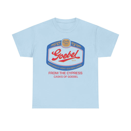 Goebel Beer Quality Since 1875 Logo Cypress Casks Detroit Michigan T-Shirt