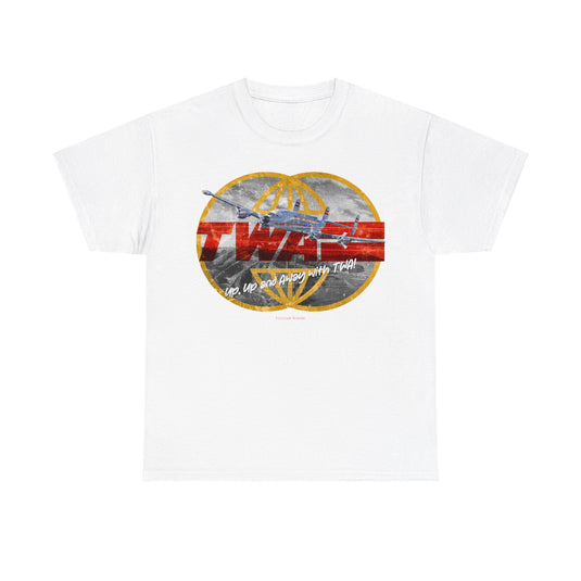 TWA Transworld Airline Up Up and Away Nostalgic Retro Logo T-shirt