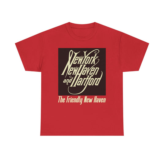 New York New Haven Hartford Railroad Vintage Train Logo T-Shirt