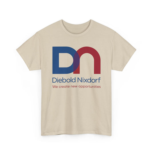 Diebold Nixdorf T-Shirt - Bankrupt ATM Company Logo Tee - Financial Tech