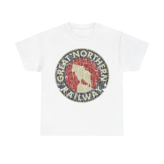 Great Northern Railway 1889 Railroad Distressed Print T-shirt