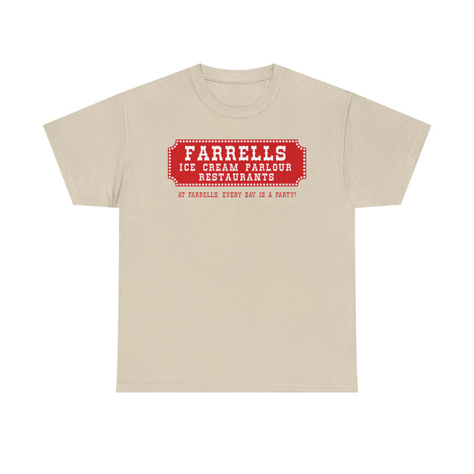 Farrells Ice Cream Parlour Restaurant Chain Vintage Logo T-Shirt
