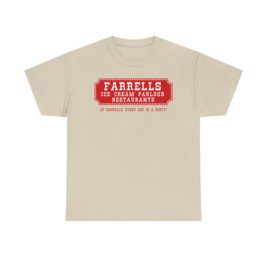 Farrells Ice Cream Parlour Restaurant Chain Vintage Logo T-Shirt
