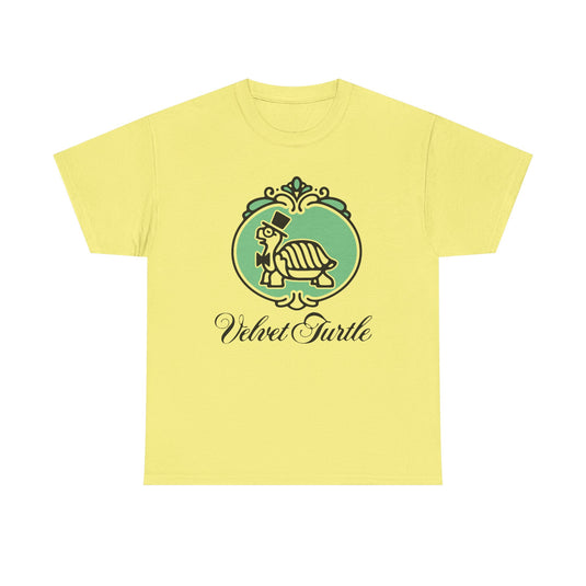 Velvet Turtle T-Shirt - Restaurant Industry Defunct Logo Tee
