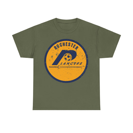 Rochester Lancers Logo New York Soccer Team T-shirt