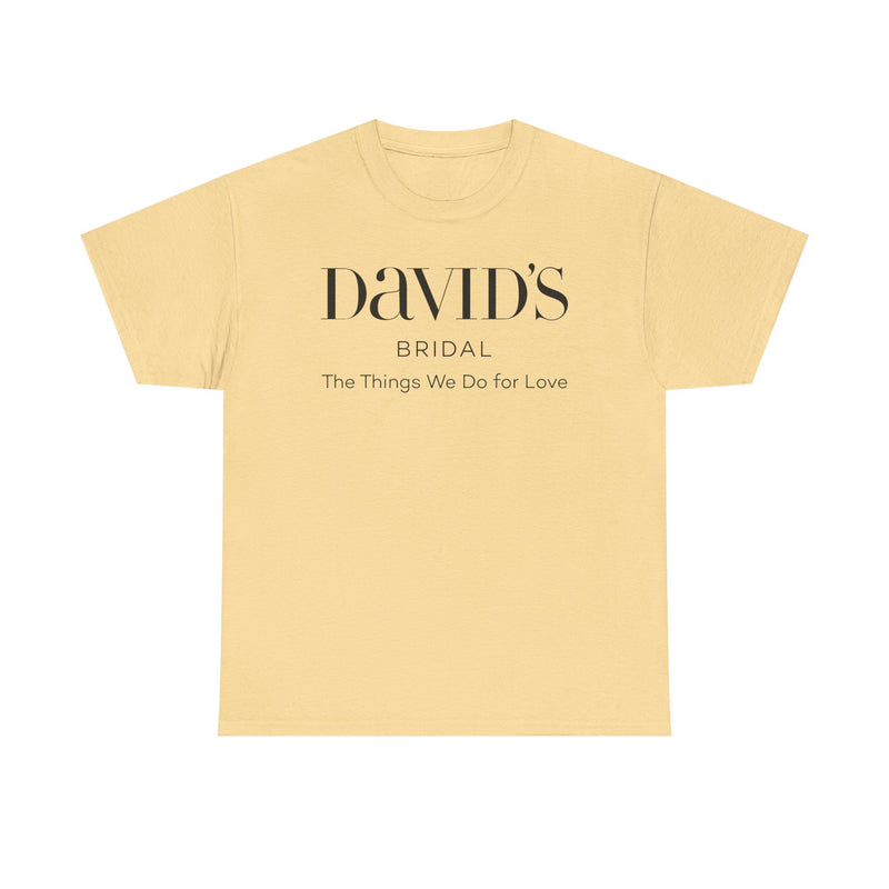 Load image into Gallery viewer, David&#39;s Bridal T-Shirt - Bankrupt Wedding Store Logo Tee - Bridal Chain

