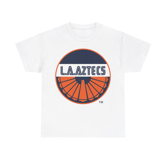 Los Angeles Aztecs Orange Logo California Soccer Team T-shirt