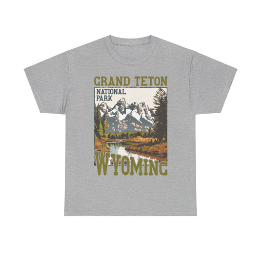 Grand Teton National Park Wyoming Poster Print T-shirt