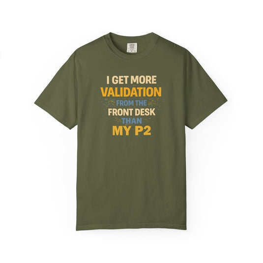 Hotel Front Desk Validation Credit Card Points Miles T-shirt