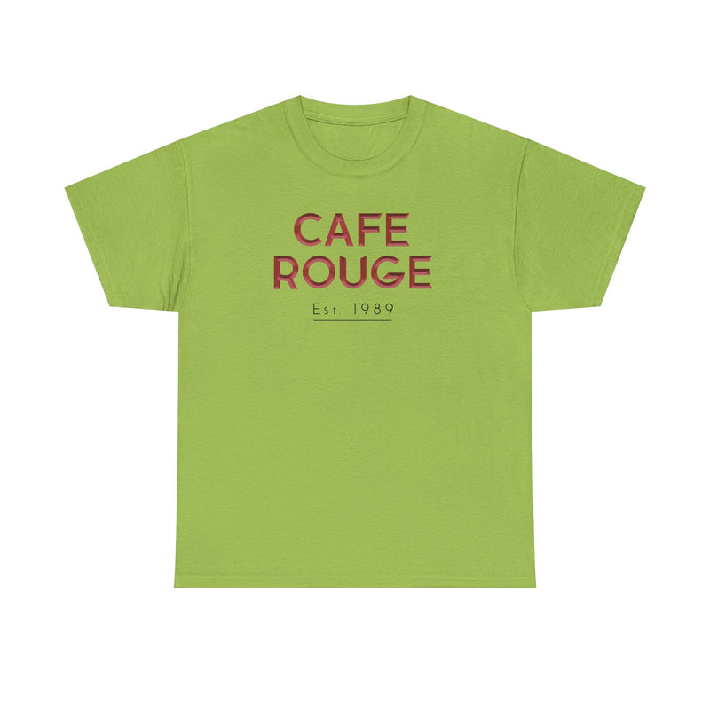 Load image into Gallery viewer, Cafe Rouge T-Shirt - French Bistro Restaurant Industry Defunct Logo Tee
