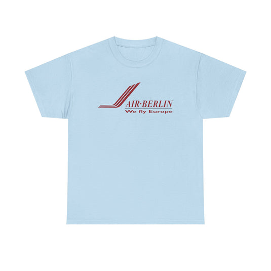 Air Berlin German Airline Vintage Red Logo European Aviation T-shirt