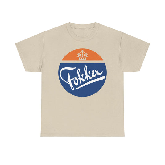 Fokker Royal Dutch Aircraft Manufacturer Vintage Logo T-Shirt