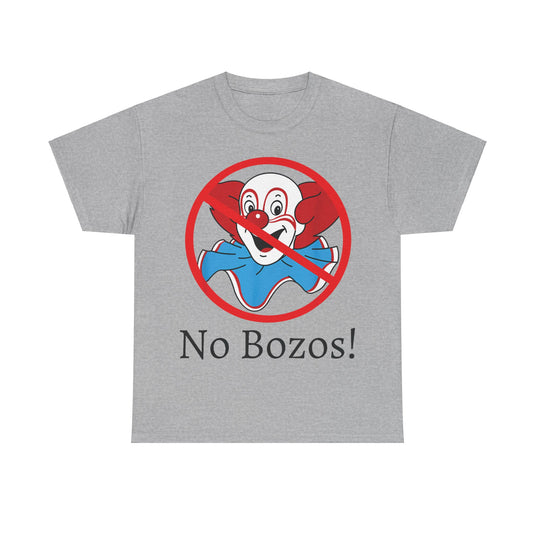No Bozos 1983 Clown Nostalgic T-shirt
