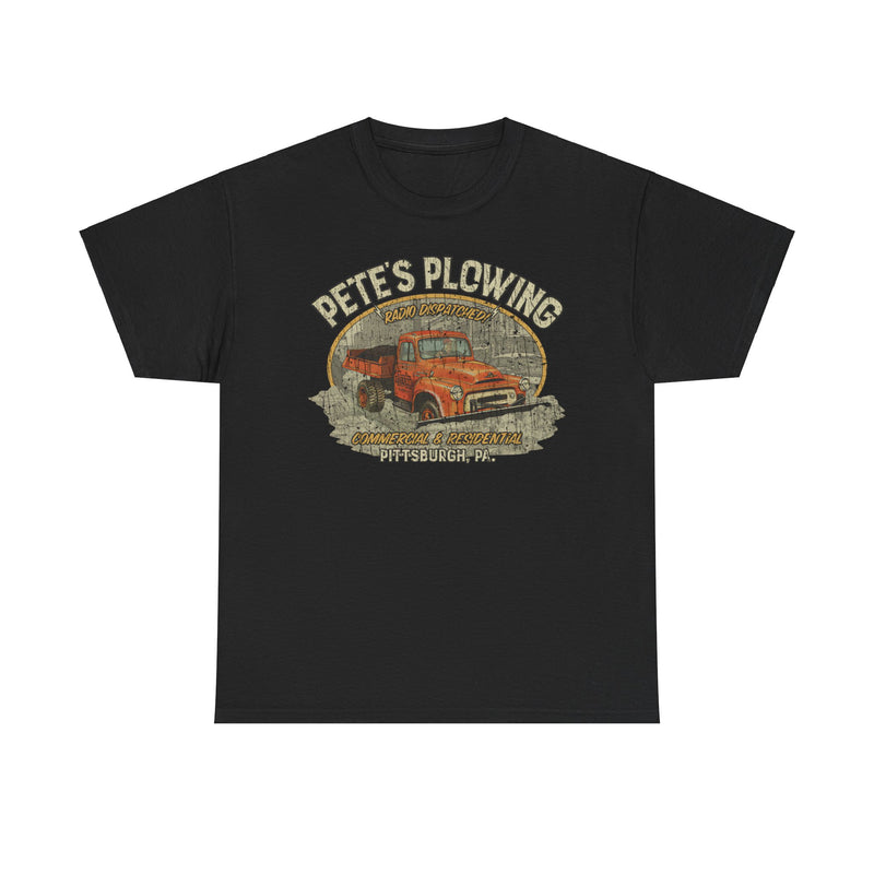 Load image into Gallery viewer, Petes Plowing Pittsburgh Pennsylvania Nostalgic T-shirt
