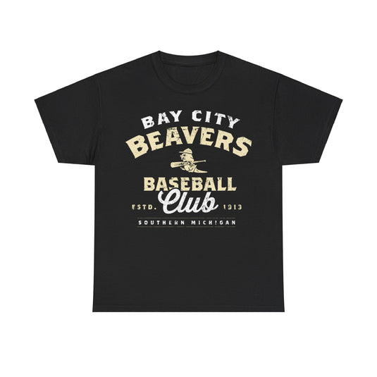 Bay City Beavers Est 1913 Michigan Baseball T-shirt