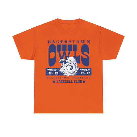 Hagerstown Owls Maryland Baseball T-shirt