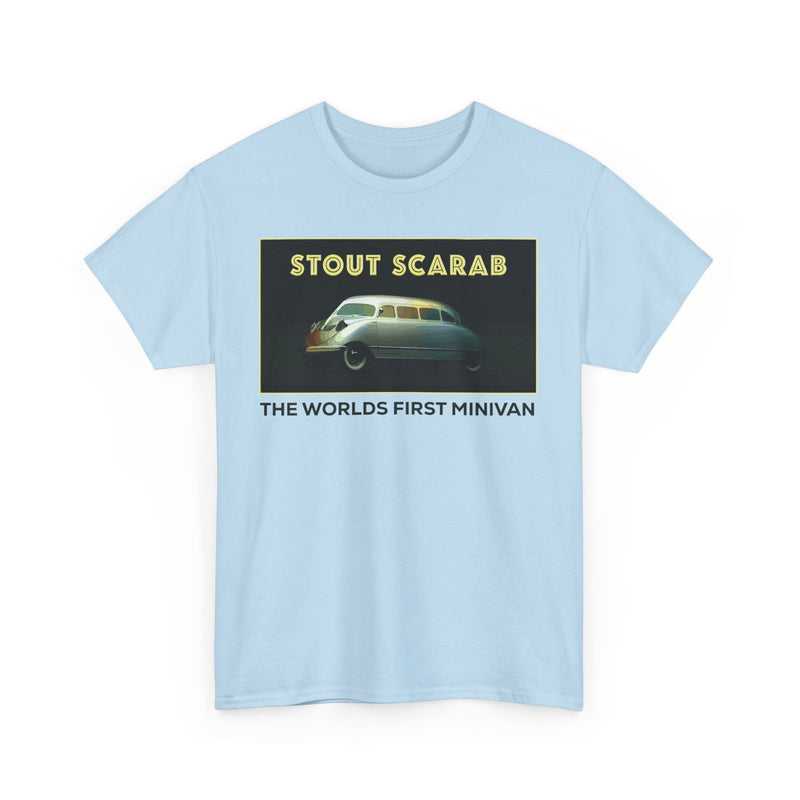 Load image into Gallery viewer, Stout Scarab The Worlds First Minivan Classic Automotive Logo T-shirt
