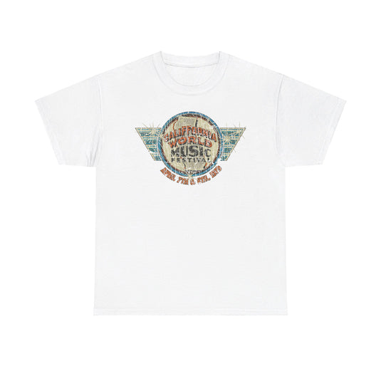 CaliFFornia World Music Festival 1979 Nostalgic T-shirt
