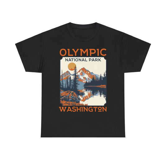 Olympic National Park Washington Poster Print T-shirt