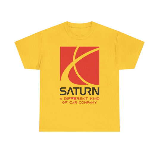 Saturn A Different Kind of Car Company Red S Logo T-shirt