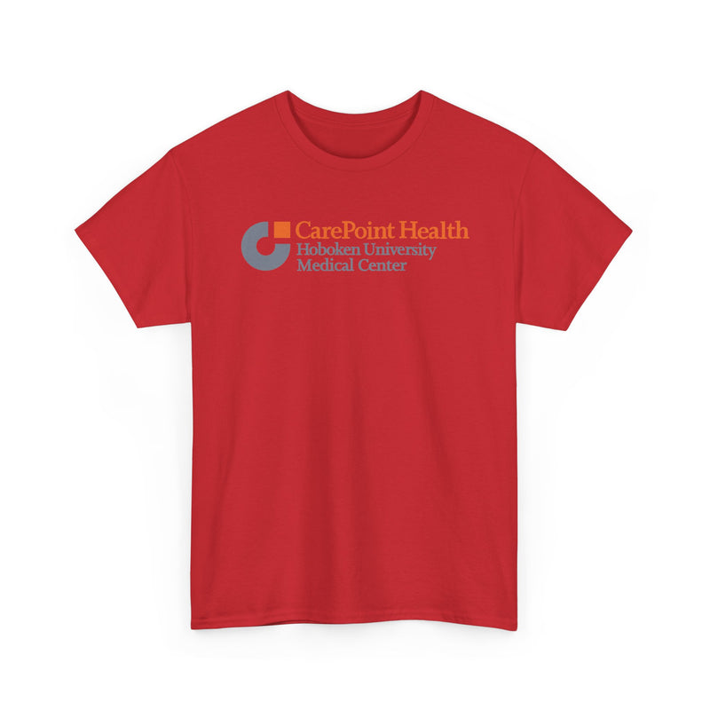 Load image into Gallery viewer, CarePoint Health Hoboken University Defunct Medical Center Logo T-Shirt Hospital Tee
