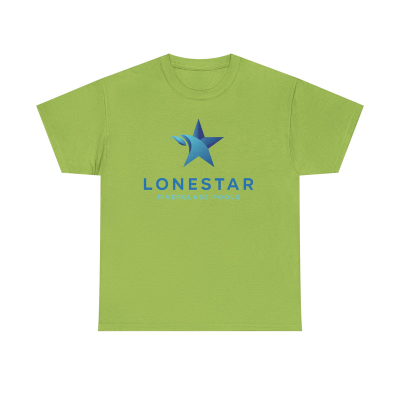 Load image into Gallery viewer, Lonestar Fiberglass Pools T-Shirt Defunct Pool Company Bankrupt Logo Tee
