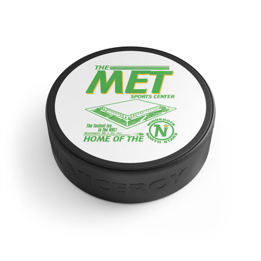 The Met Arena Minnesota North Stars Hockey Puck
