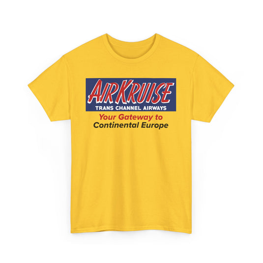 Air Kruise Trans Channel Airways Gateway to Europe Vintage Airline Logo T-shirt