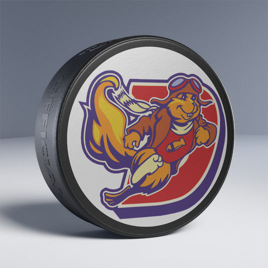 Dayton Bombers Ohio Mascot Hockey Puck