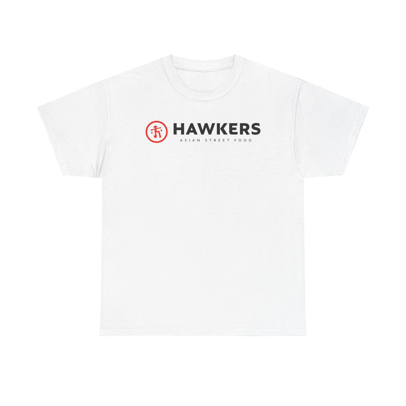 Load image into Gallery viewer, Hawkers Asian Street Food T-Shirt Bankrupt Restaurant Chain Logo Tee
