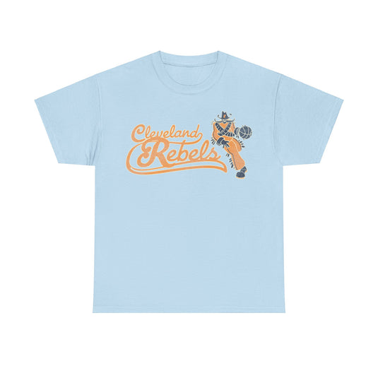 Cleveland Rebels Basketball Team Nostalgic Retro T-shirt