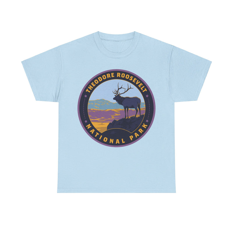 Load image into Gallery viewer, Theodore Roosevelt National Park North Dakota Round Logo T-shirt
