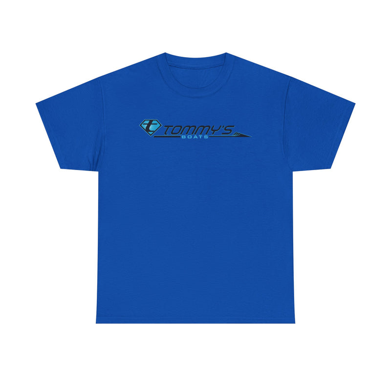 Load image into Gallery viewer, Tommy's Boats T-Shirt Bankrupt Boat Dealer Defunct Company Logo Tee
