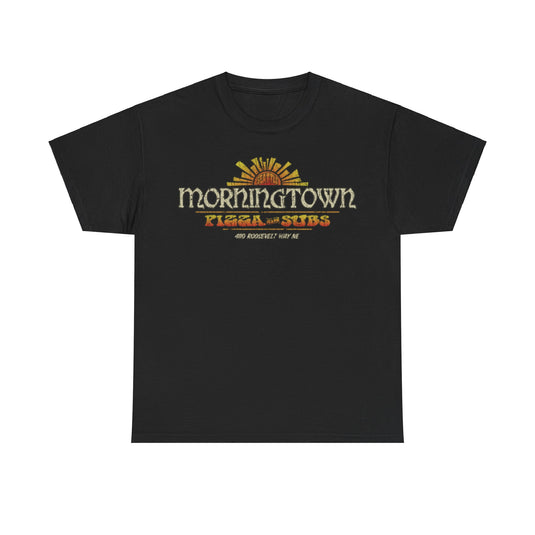 Morningtown Pizza Subs 1969 Restaurant Distressed Print T-shirt