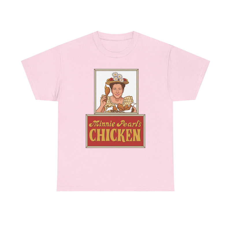 Load image into Gallery viewer, Minnie Pearl's Chicken T-Shirt - Fried Chicken Industry Defunct Tee
