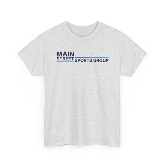 Main Street Sports Group T-Shirt Athletic Company Logo Blue Tee